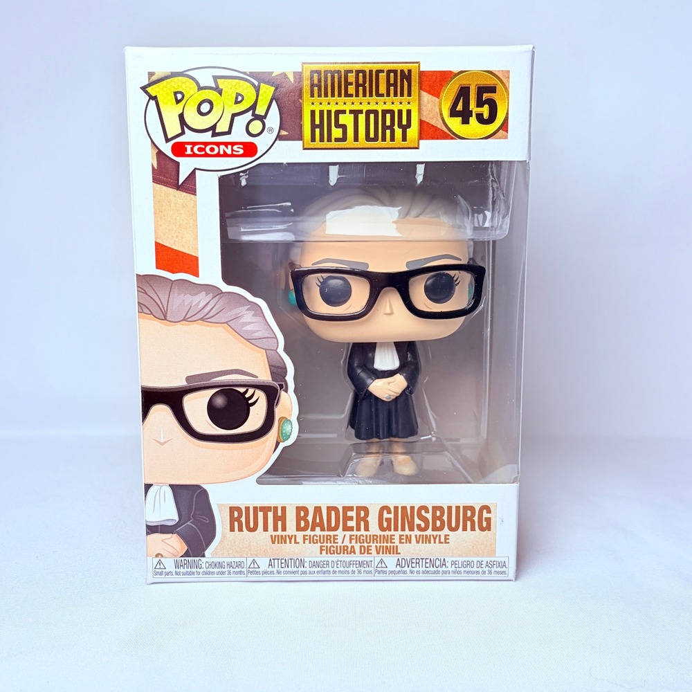 Funko Pop Ruth Bader Ginsburg 45 Black American History RBG Figure